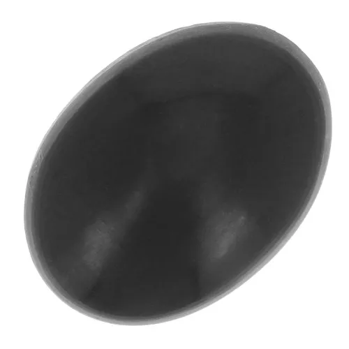 Cabujón ovalado de piedra preciosa 14x10 mm - Shungite x1
