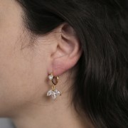 Dije 14 mm - Dorado Dorado Fino - Cristal x1