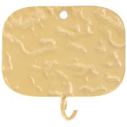 Colgante Rectángulo 19x20 mm - Dorado 316L Acero Inoxidable x2|raw }}