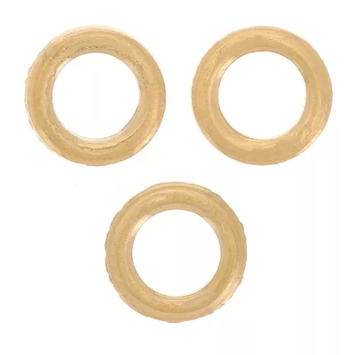 Anillas planas cerradas 5x0,7 mm - Acero inoxidable 304L Dorado x10
