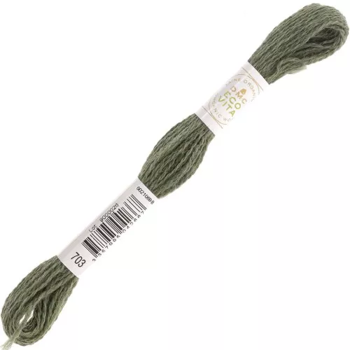 DMC Eco Vita 360 hilo de lana orgánica - Verde musgo (703) x16m