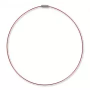 Gargantilla de acero Cierre de rosca 41 cm Rojo x1