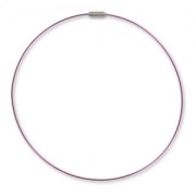 Gargantilla de acero Cierre de rosca 40 cm Amethyst x1|raw }}