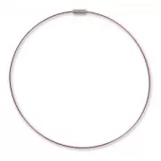 Gargantilla de acero Cierre de rosca 40 cm Amethyst x1