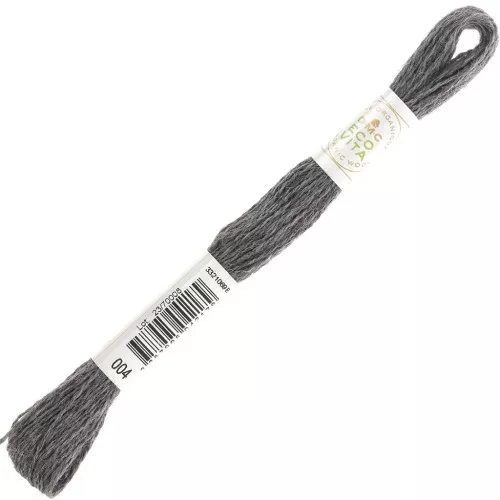 DMC Eco Vita 360 hilo de lana orgánica - Gris oscuro (004) x16m