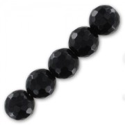 Cuentas Redonda facetada 8 mm Black Onyx x10|raw }}