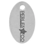 Breloques personnalisées ovale 10x6 mm - Logo complexe - Acier inoxydable 304 x100