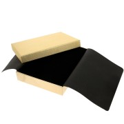 Joyero de fantasía para collar de cartón 13,5x18x3,5 cm - Dorado x1