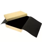 Joyero de fantasía para collar de cartón 13,5x18x3,5 cm - Dorado x1