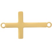 Entrepiezar en cruz 23x12 mm - Acero inoxidable 304L Dorado x1