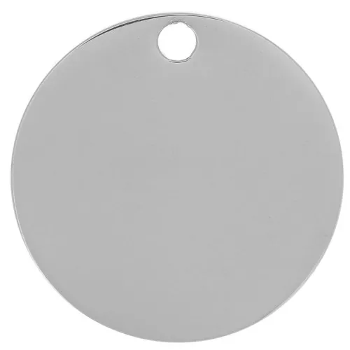 Medalla grabable 15 mm - Acero inoxidable 316L x1