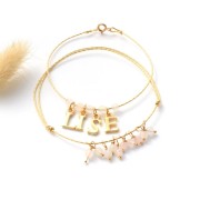 Cuentas Redondas facetadas  4 mm Cuarzo Rosa x20