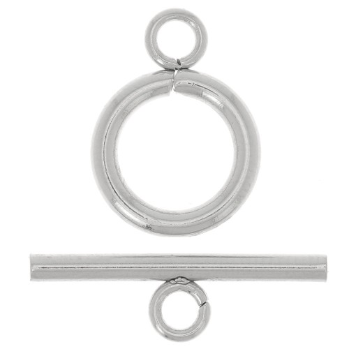 Cierre en T para pulsera o collar de 12 mm - Acero inoxidable 304L x1