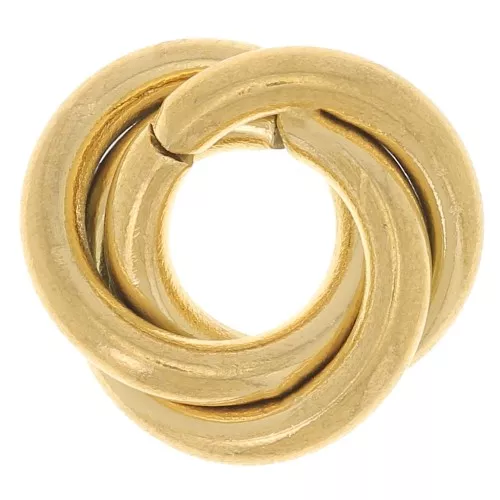 Entrepieza 3 anillos entrelazados 13 mm - Acero inoxidable 304L Doradox1