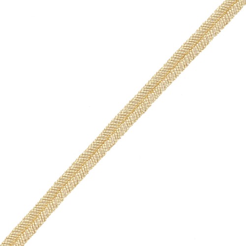 Soutache Le Fil - Fabricación italiana 3,5 mm - Dorado x1m