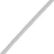 Soutache Le Fil - Fabricación italiana 3,5 mm - Plateado x1m