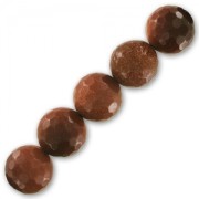 Cuenta Redonda facetada 12 mm Gold Stone x1|raw }}