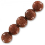 Cuentas Redondas facetadas 10 mm Gold Stone x5|raw }}