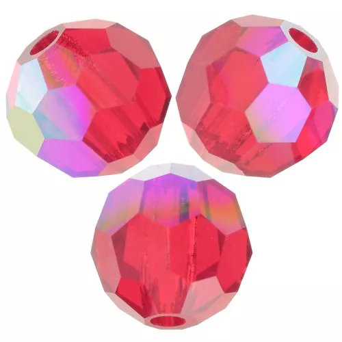 Preciosa perlas facetadas redondas - Perla redonda 6 mm - Light Siam AB x6