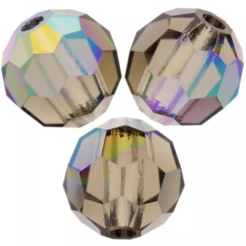 Preciosa perlas facetadas redondas - Perla redonda 6 mm - Black Diamond AB x6