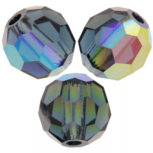 Preciosa perlas facetadas redondas - Perla redonda 6 mm - Montana AB x6