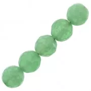 Cuentas Redondas facetadas  6 mm Green Aventurine x15