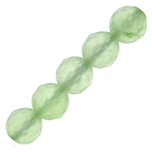 Cuentas Redondas facetadas 4 mm Green Aventurine x20