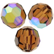 Preciosa perlas facetadas redondas - Perla redonda 6 mm - Smoked Topaz AB x6|raw }}