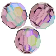 Preciosa perlas facetadas redondas - Perla redonda 6 mm - Amatista AB x6
