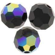 Preciosa perlas facetadas redondas - Perla redonda 6 mm - Jet AB x6|raw }}