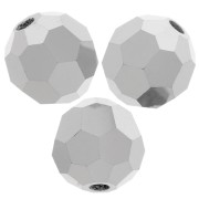 Preciosa perlas facetadas redondas - Perla redonda 6 mm - Jet Light Hematite Full x6|raw }}