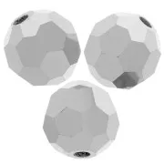 Preciosa perlas facetadas redondas - Perla redonda 6 mm - Jet Light Hematite Full x6