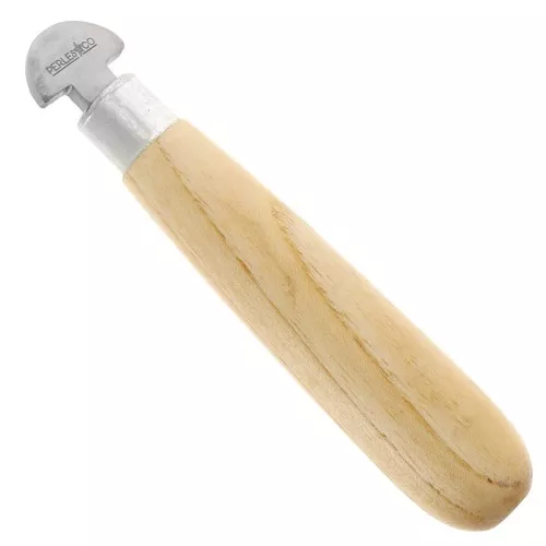 Herramienta de engaste cerrada con mango de madera 13 cm - Acero inoxidable x1