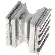 Dedal curvador - Dedal ranurado 6x6 cm de acero x1