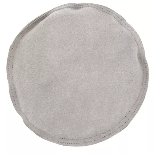 Cojín redondo de piel de venado para grabado 17 cm Gris x1