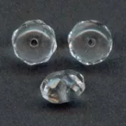 Donuts 9x6 mm Crystal  x25