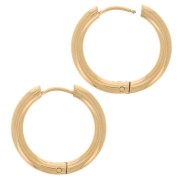 Criolla redonda de 19 mm - Alambre de 2,5 mm - Acero inoxidable 304L Dorado x2|raw }}