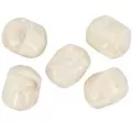 Cuenta irregular de resina opaca barroca 19x15 mm - Crema jaspeado x1
