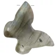 Colgante gema mariposa 13x18 mm - Labradorita x1