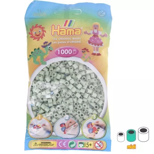 Perlas de planchar Hama MIDI 5 mm - Eucalipto (n°101) x1000