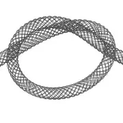 Malla tubular 4 mm Negro x 4 m