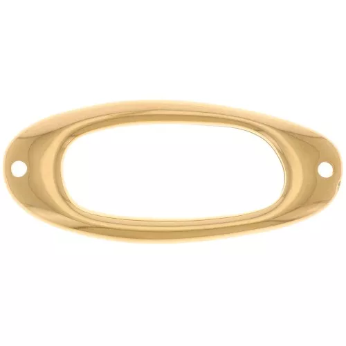 Entrepieza hueco rectangular calado 36,5x15 mm - Dorado fino x1
