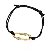 Entrepieza ovalada irregular 30x13mm & resina epoxi - Oro fino - Gris purpurina