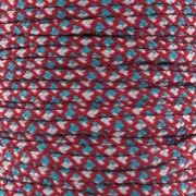 Parachute Cord 2 mm Red/Turquoise x1m