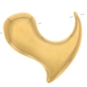 Colgante corazón 20x22 mm para cuenta de 10 mm - Dorado con oro fino x1|raw }}