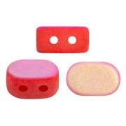 Cuentas de vidrio Lipsi® de Puca® 4x6 mm - Opaque Light Coral AB Mat x10g|raw }}