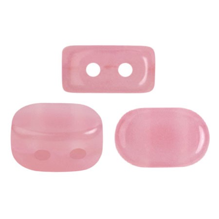 Cuentas de vidrio Lipsi® de Puca® 4x6 mm - Light Rose Opal x10g