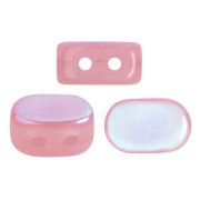 Cuentas de vidrio Lipsi® de Puca® 4x6 mm - Light Rose Opal AB x10g