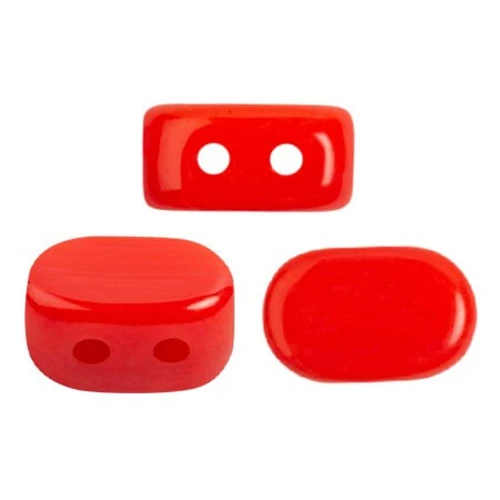 Cuentas de vidrio Lipsi® de Puca® 4x6 mm - Opaque Light Coral x10g