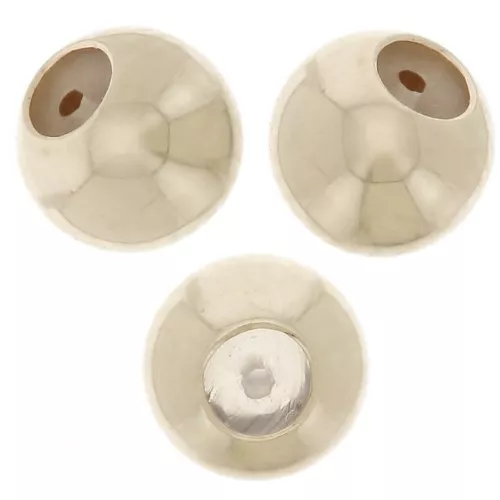 Cuentas de tope de 4 mm con agujero de 0,6 mm en Gold Filled (oro laminado) x20
